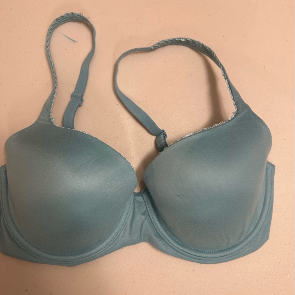 Victoria's Secret Lined Demi Bra Teal 32DD